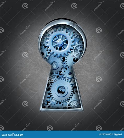 Keyhole for Business Success Stock Illustration - Illustration of