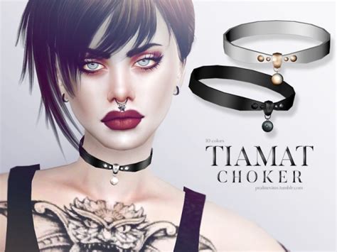 The Sims Resource Tiamat Choker By Pralinesims • Sims 4 Downloads