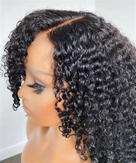 Dolago High Quality 3b 3c Kinky Curly 13x6 Hd Human Hair Lace Front Wig