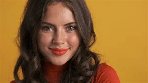 Gorgeous Charming Brunette Girl Happily Stock Video Pond5