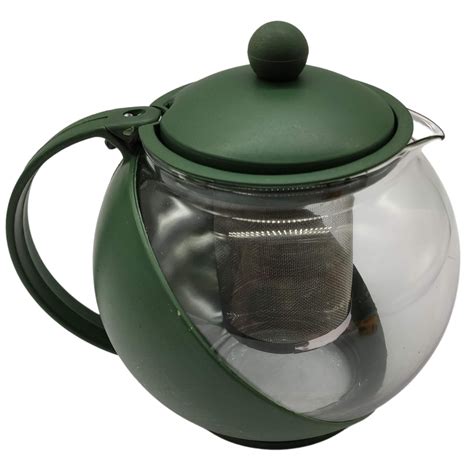 Chaleira Jarra De Vidro Infusor Filtro Inox Bule De Ch L Verde