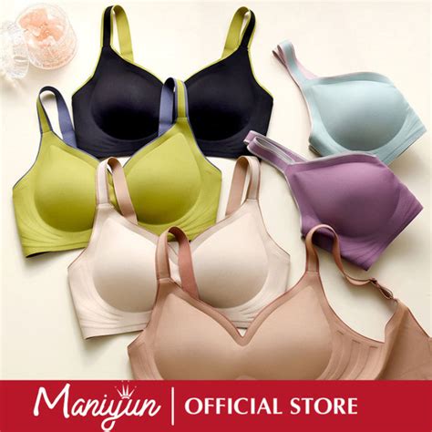 Maniyun Soft Support Push Up Bra Women Seamless Latex Bra Non Wired Comfort Bra Lingerie Lazada