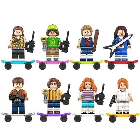 Buy 8 Stranger Things Minifigures Toys Gifts Dustin Steve Robin Max