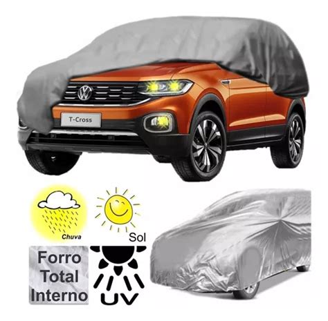 Capa Cobrir Carro Vw T Cross Anti Uv Forrada Impermeavel