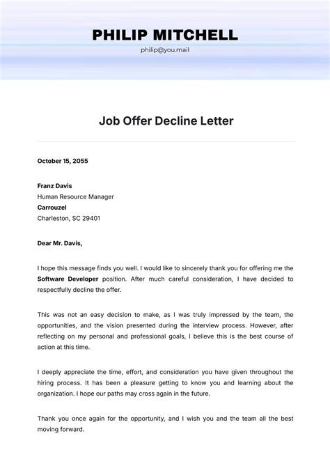 Free Provisional Offer Letter Template To Edit Online