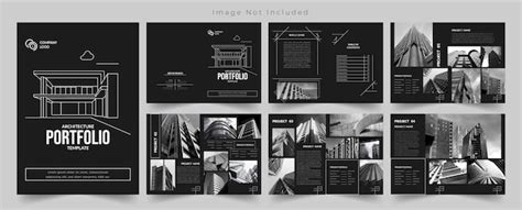 Designvorlage Für Architekturportfolio Und Innenarchitektur Premium