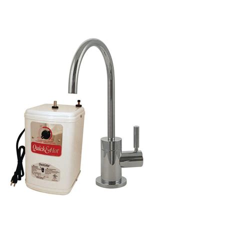 Westbrass Contemporary Single Handle Hot And Cold Water Dispenser Faucet In Satin Nickel With