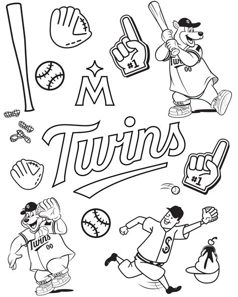 Minnesota Twins Coloring Pages [2025]