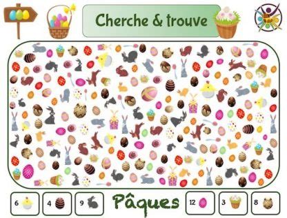 Cherche Et Trouve P Ques Un Anniversaire En Or Jeu Enfant Gratuit