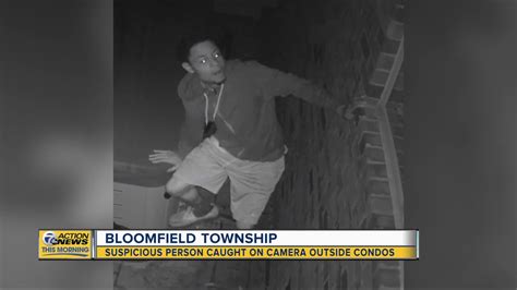 Suspicious Person Caught On Camera Outside Condos In Bloomfield Twp