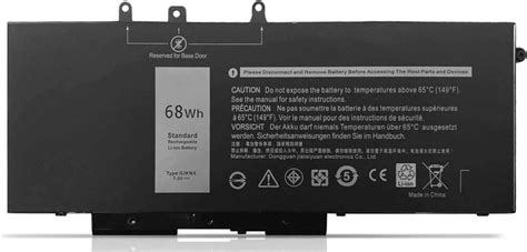 New 4 Cell 68wh 7 5v Gjknx Battery For Dell Latitude 5480 5488 P72g001 Ebay