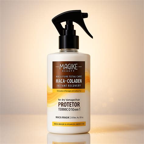 Leave In Protetor Termico - Protetor Térmico Leave In Collagen - Magike Cosmetics 500ml | Shopee Brasil