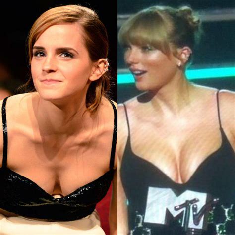 Boobs in Black: Emma Watson vs Taylor Swift : r/CelebBattles