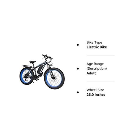 Yinzhiboo Electric Bike For Adults Fat Tire Ebike W Electric