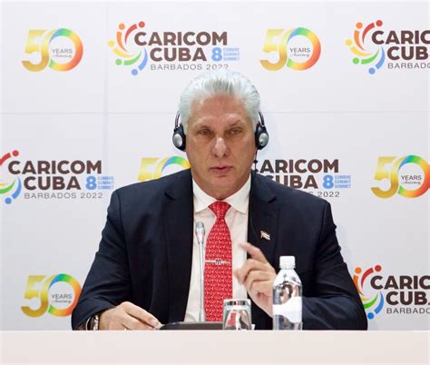 Agradece D Az Canel Solidaridad Con Cuba En Viii Cumbre De Caricom