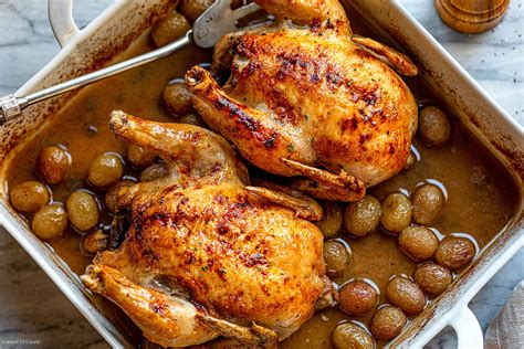 Roasted Cornish Hens Recipe with Grapes – How to Roast Cornish Hen