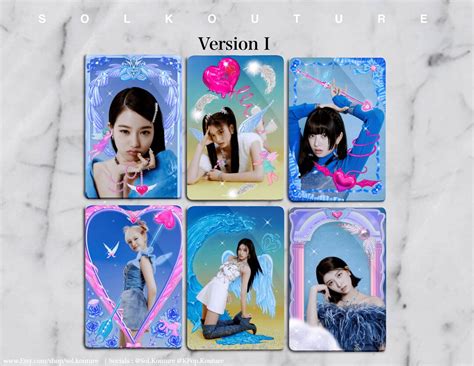 ive love dive photocards pink version pc sets  freebies etsy