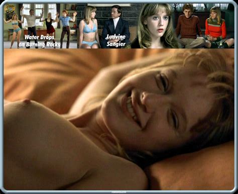 Naked Ludivine Sagnier In Water Drops On Burning Rocks