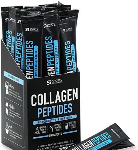 Sports Research Collagen Peptides Unflavored 20 Packets – HERBS OF THE ...