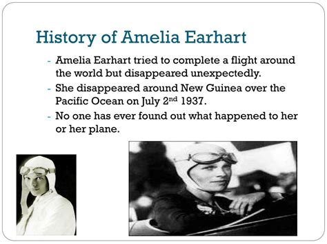 Ppt Amelia Earhart Powerpoint Presentation Free Download Id3027922