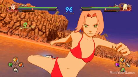 Naruto Shippuden Ultimate Ninja Storm 4 Sakura Swimsuit Vs Ino Swimsuit 4k 60fps Youtube