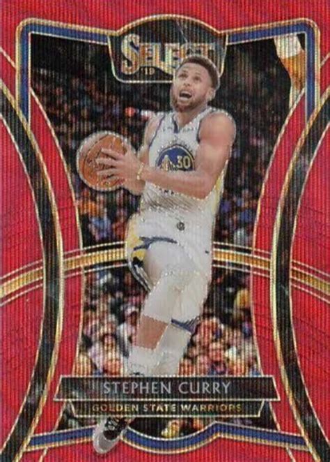 Stephen Curry 2019 Select Premier Level Tmall Red Wave 119 Price Guide