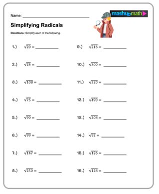 Free Th Grade Math Worksheetsprintable W Answers Mashup Math