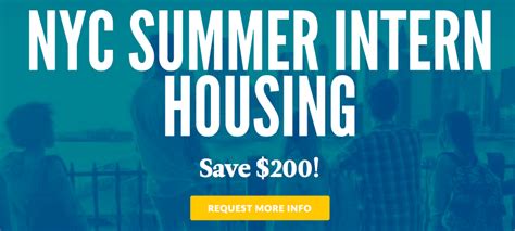 Nyc Summer Intern Housing Bentley Careeredge