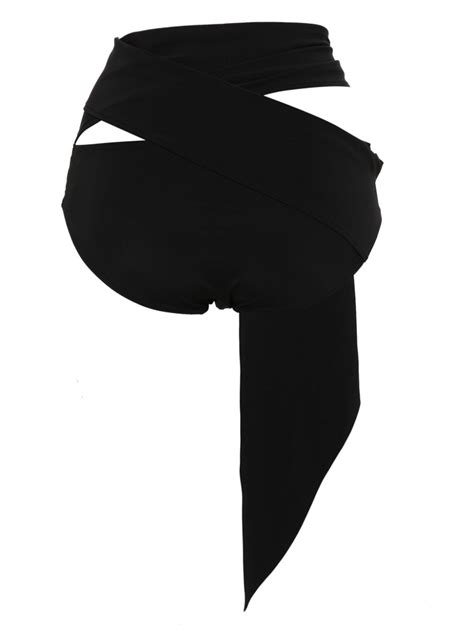 Mugler Sash Detail Bikini Bottoms Black FARFETCH