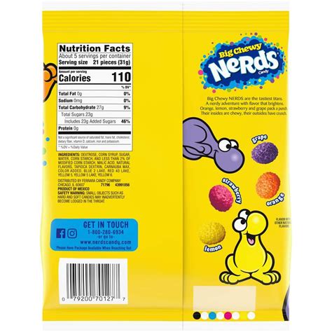 Nerds Big Chewy Candy 6 Ounce Pack Of 12 Delicious Assorted Flavors