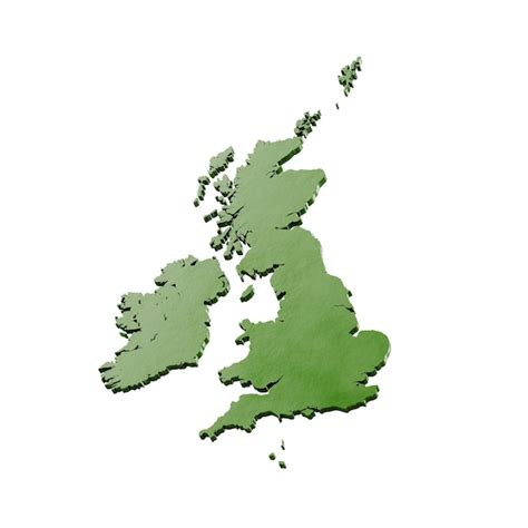 Premium Photo Basic D Map Of United Kingdom