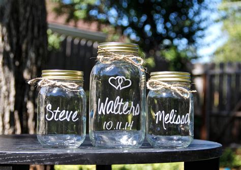 3 Jar Sand Ceremony Set Unity Jars Wedding Mason Jars Etsy In 2020