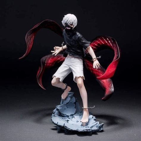 Amazon.co.jp: 東京喰種 金木研アクションフィギュア覚醒Verおもちゃ人形像3Dモデル-高さ23アニメファン愛好家デスクトップ ...
