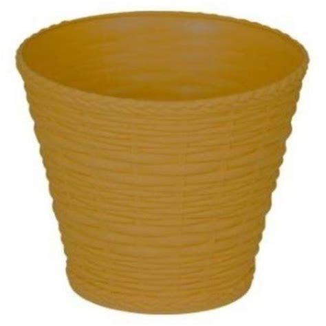 Vaso Cachepô Cesta Vime em Plástico Kit 03 unidades Colibri