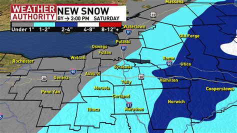 Winter Storm Warnings In Effect Now For Cny Snowfall Accumulation