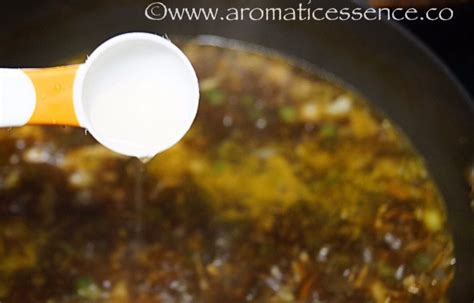 Hot Sour Soup Vegan Indian Chinese Style Aromatic Essence