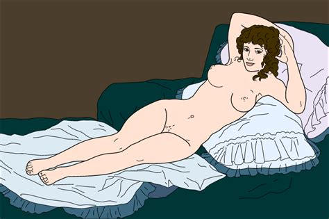The Naked Maja By Francisco De Goya Free Digitally Made Illustrations On Creazilla