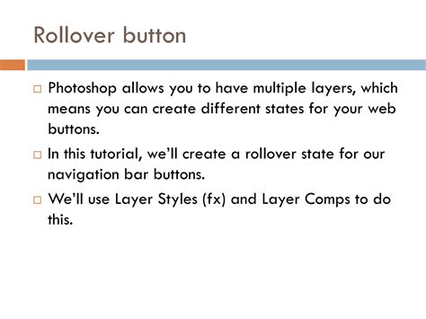 Solution Photoshop Button Creation Studypool
