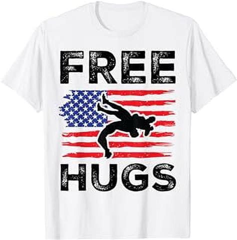 Funny Wrestling Free Hugs Wrestling Presents T Shirt
