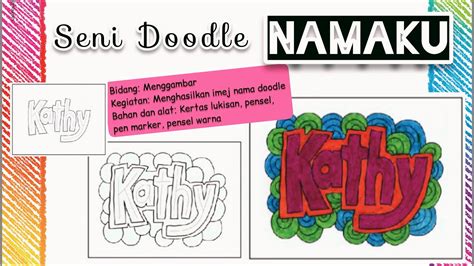 Psv Seni Doodle Namaku Teknik Lukisan Doodle Sekolah Rendah Visi