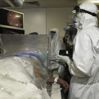 Endoscope piercing the hole in the left side wall. | Download ...