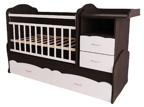 Детская кроватка-трансформер Ecobaby Алиса, кроватка для новорожденных ...