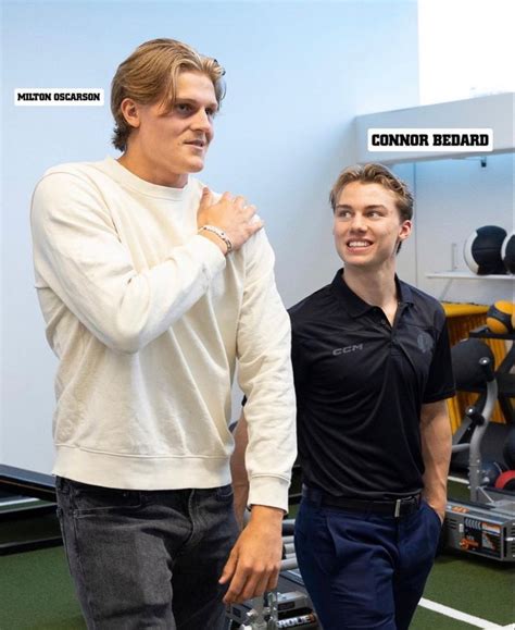 Milton Oscarson Connor Bedard Hockey Players Hot Hockey Boy Hockey Pictures