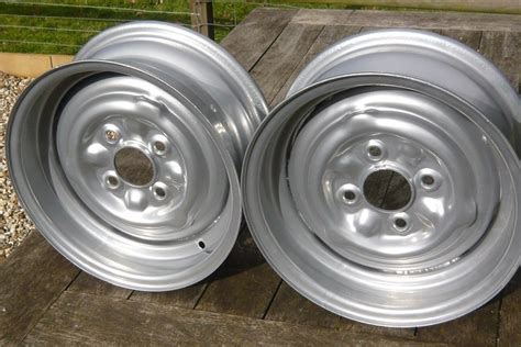 A Pair Of Historic Formula Ford Steel Wheels