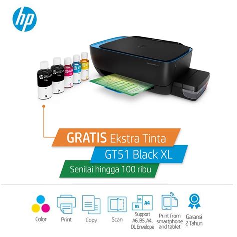 Jual Hp Ink Tank Wireless All In One Printer Print Scan Copy