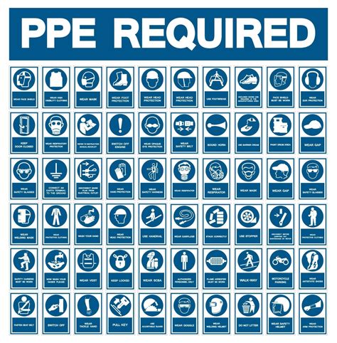 Required Personal Protective Equipment PPE Symbol Safety Icon 2315081