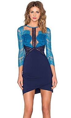 Three Floor Topsin Lace Dress In Ocean Blue Nude REVOLVE