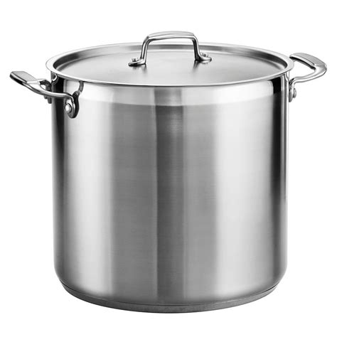 Tramontina Gourmet 20 Qt. Stainless Steel Stock Pot with Lid-80120 ... 