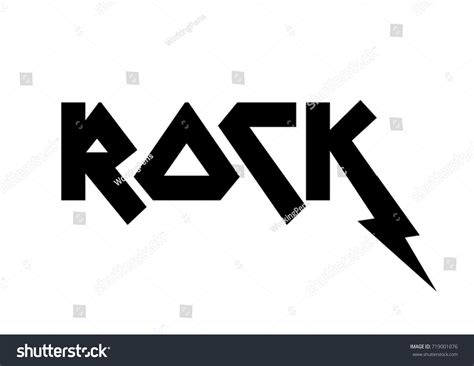 Rock Roll Print Vector Rock Text: Vector có sẵn (miễn phí bản quyền ...