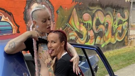 RealLuciPower Lesbians Licking Pussy In A Car ManyVids